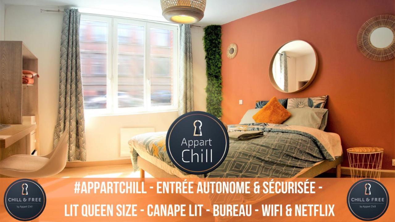 Appart Chill & Free - Proche Centre Valenciennes - Parking Gratuit Exteriör bild