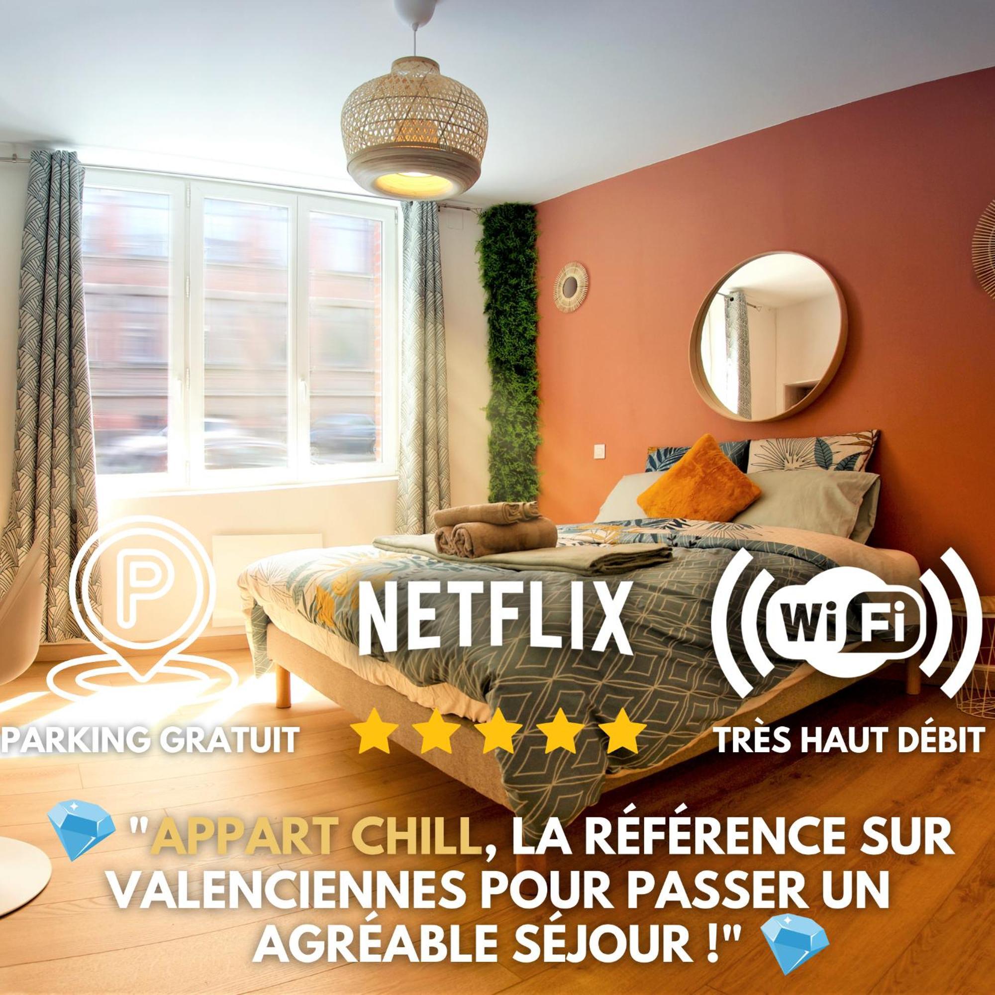 Appart Chill & Free - Proche Centre Valenciennes - Parking Gratuit Exteriör bild